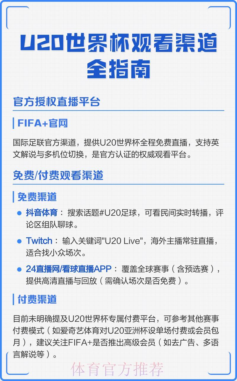 世界杯赛事直播观看渠道及入口获取指南
